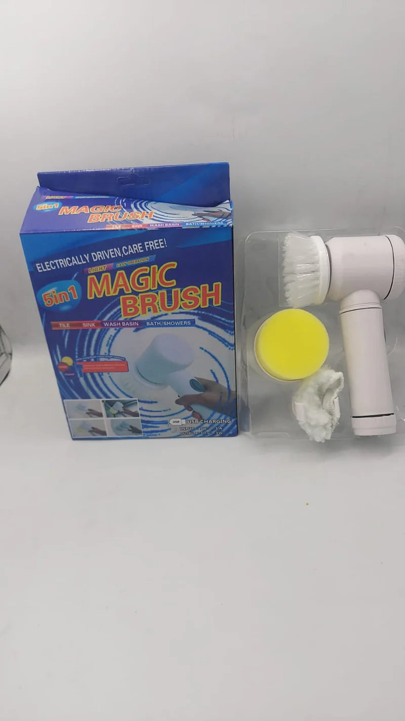 5-in-1 Electric Cleaning Brush – Cordless Household Scrubber #1001